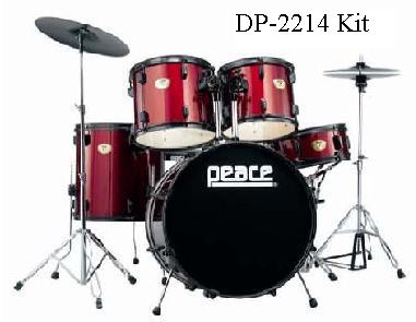 Peace DP-2214, 5PC:<br /><br />— бас-барабан 22&quot; x 14&quot;<br />— напольный том 16&quot; x 16&quot;<br />— том 13&quot; x 11&quot;<br />—том 12&quot; x 10&quot;<br />— малый барабан 14&quot; x 5.5&quot;<br /><br /><br />Включая стойки и аксессуры:<br /><br />— hi-hat стойка HS-420<br />— стойка для малого SS-510<br />— стойка для тарелки CS-972<br />— педаль P-410<br />— стул DRT-109N<br />— тарелки 14&quot; hi-hat и 16&quot; crash<br />— барабанные палочки 5PDS<br /><br />У стоек двойные ноги.<br /><br /><br />Варианты цветов: черный, красный